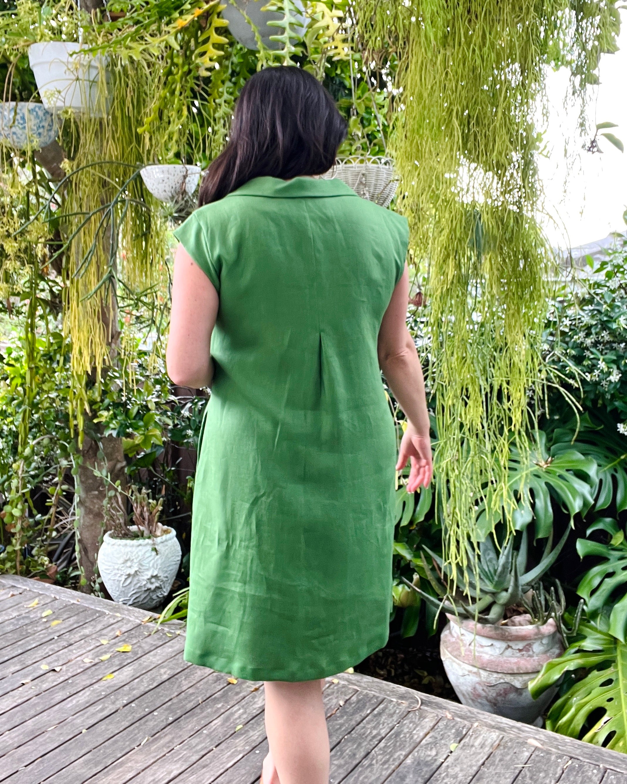 Easy Shirt Dress Seagrass
