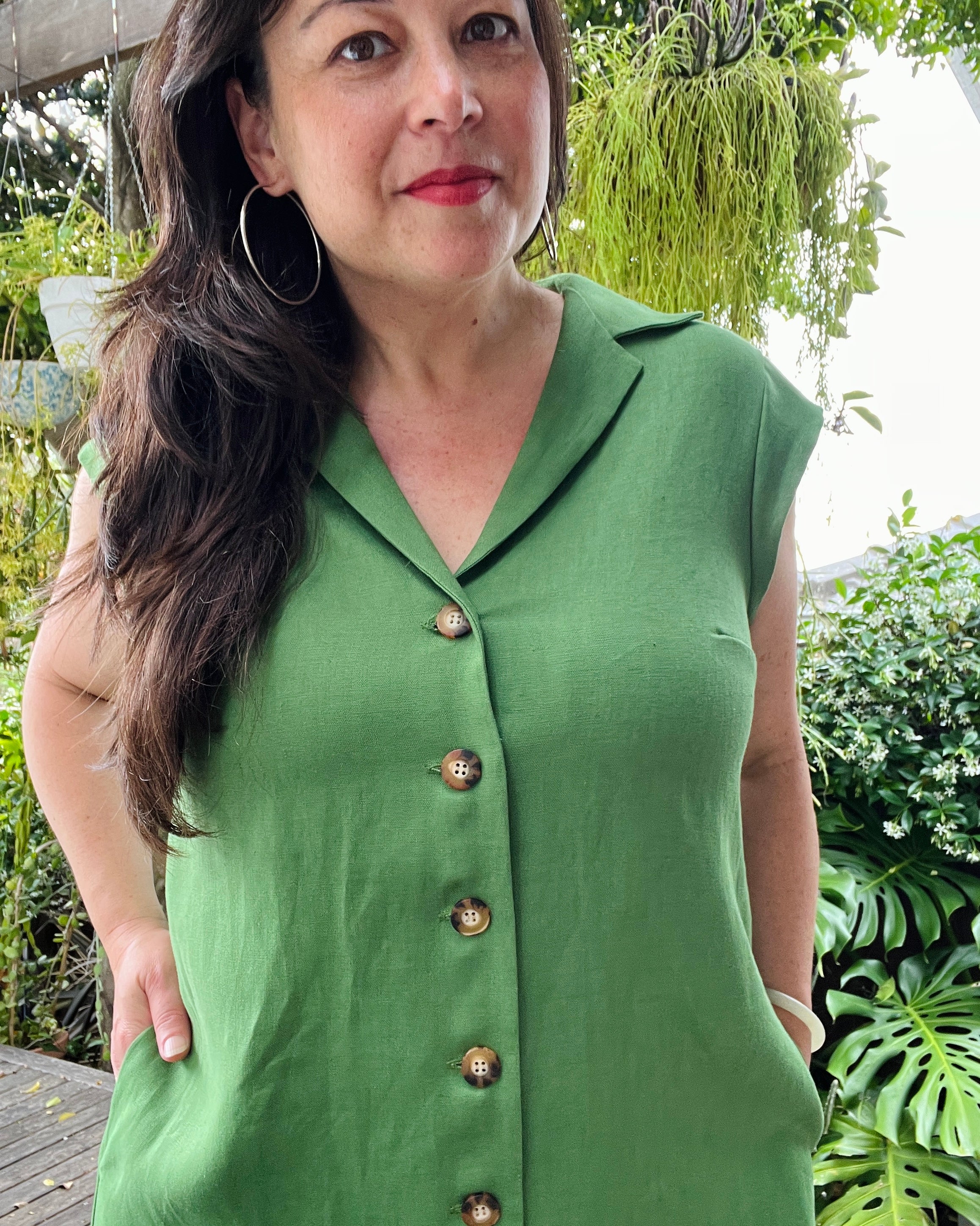 Easy Shirt Dress Seagrass