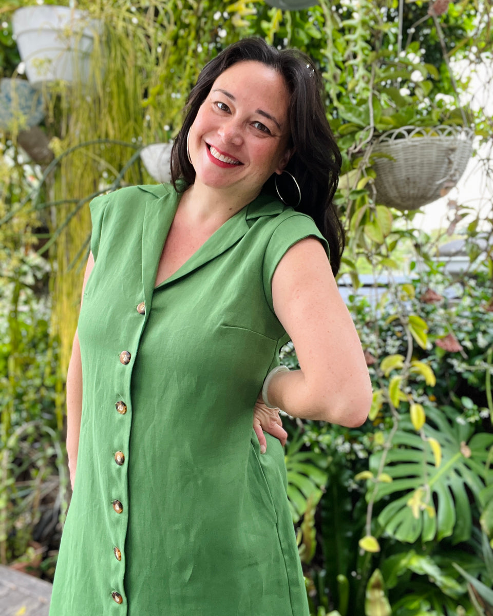 Easy Shirt Dress Seagrass – Rubyraisin