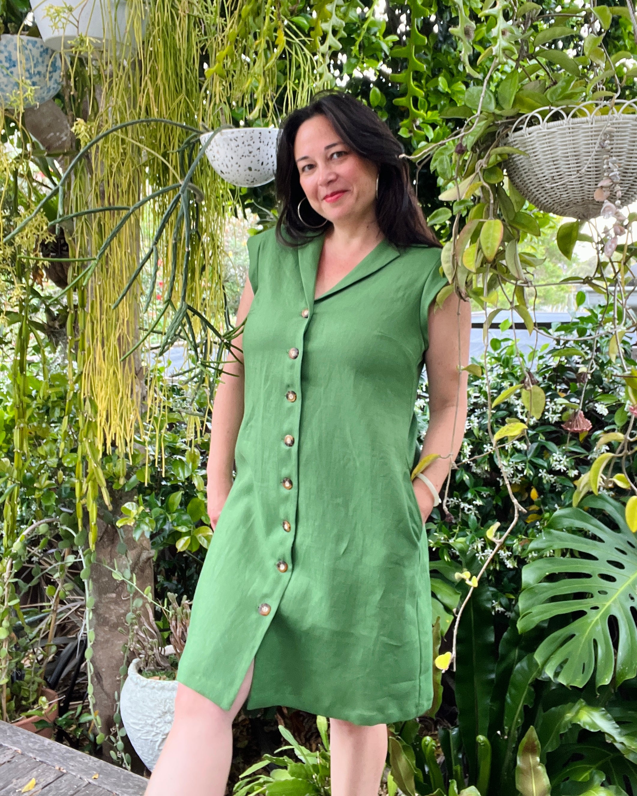 Easy Shirt Dress Seagrass