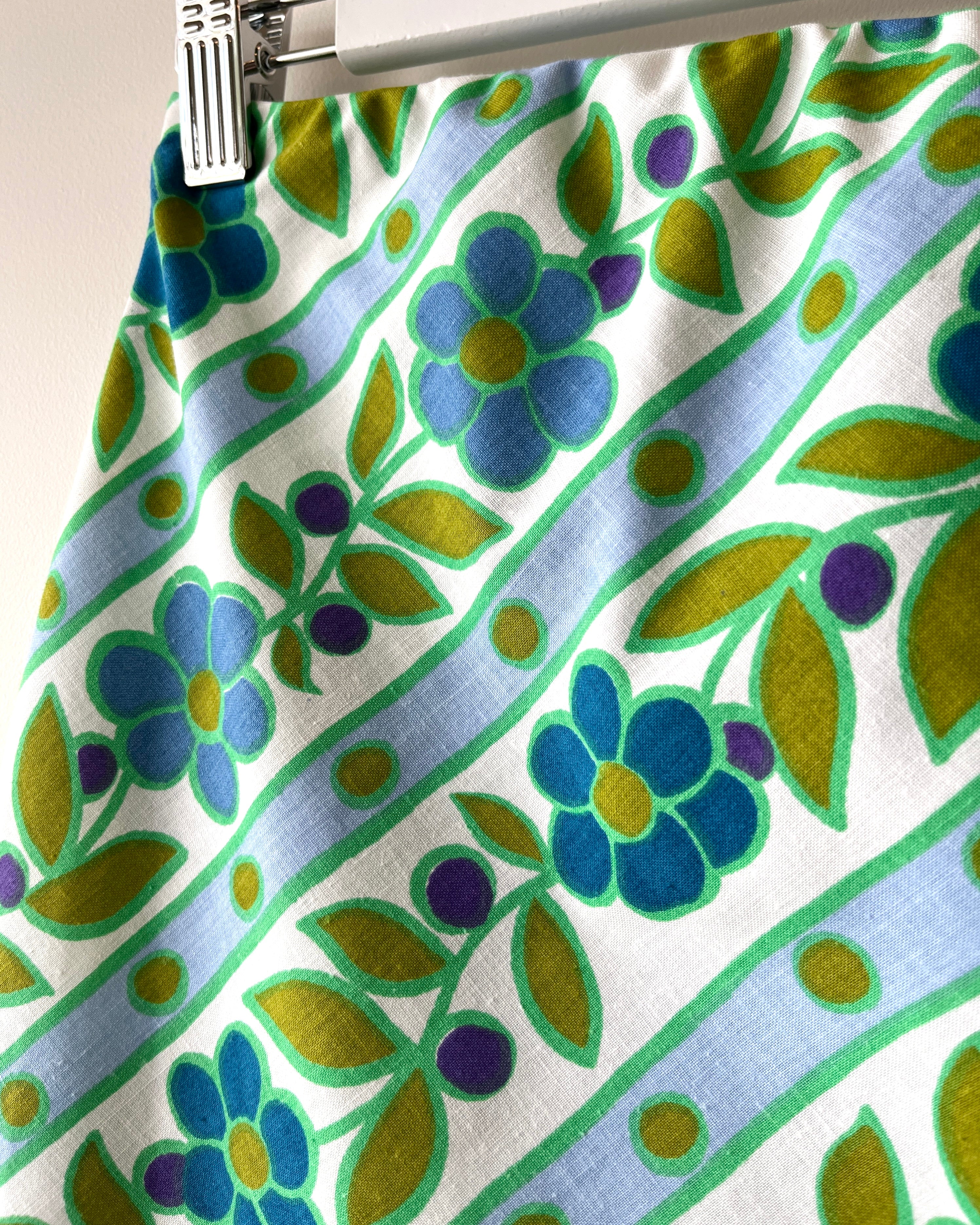 Betsy Bias Skirt Vintage Blue Primrose 6, 8, 12, 16