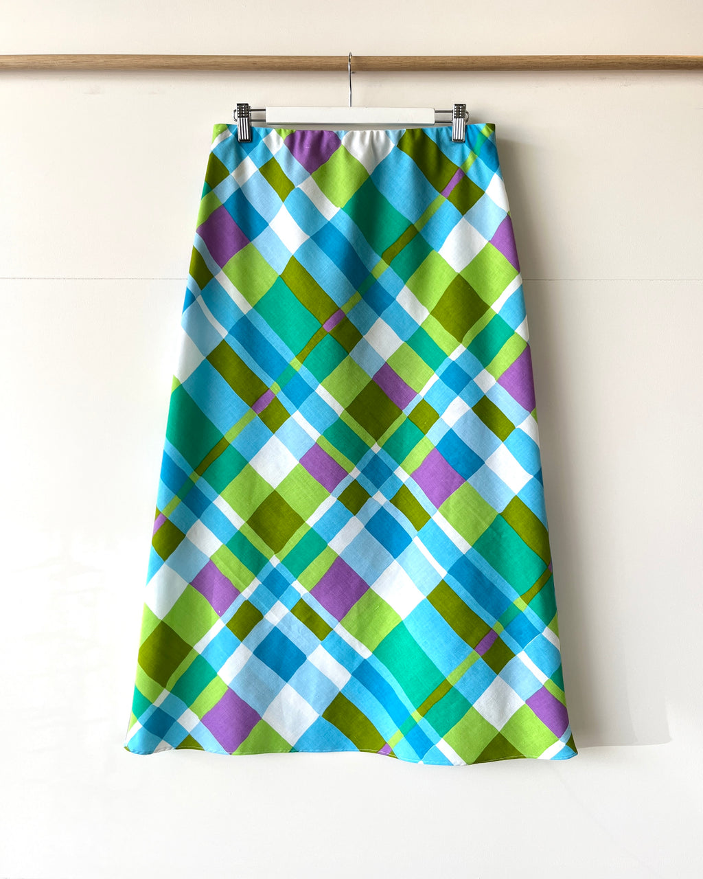 Betsy Bias Skirt Vintage Check 12, 14