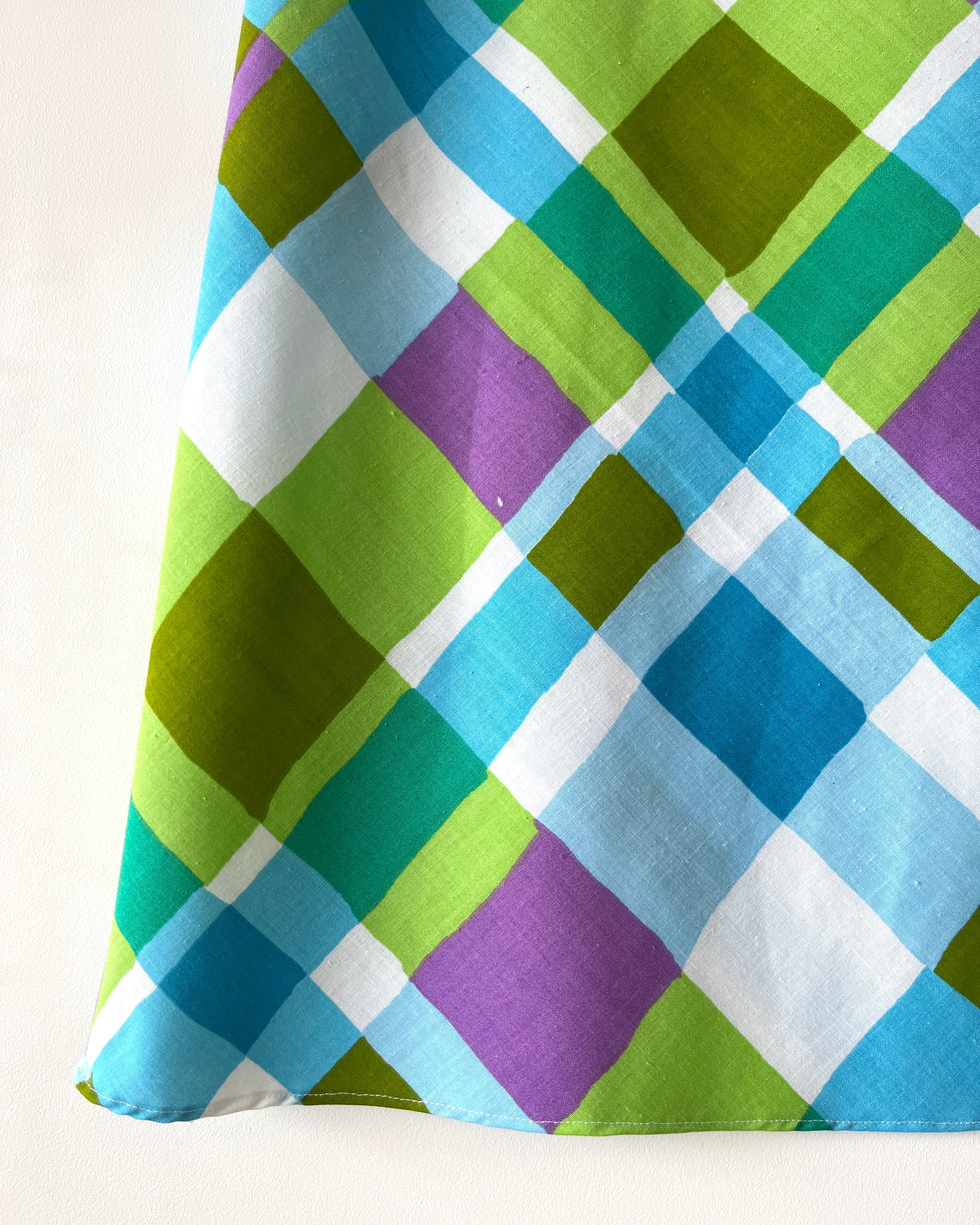 Betsy Bias Skirt Vintage Check 12, 14