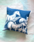 Cushion Vintage Horses #1 SINGLE