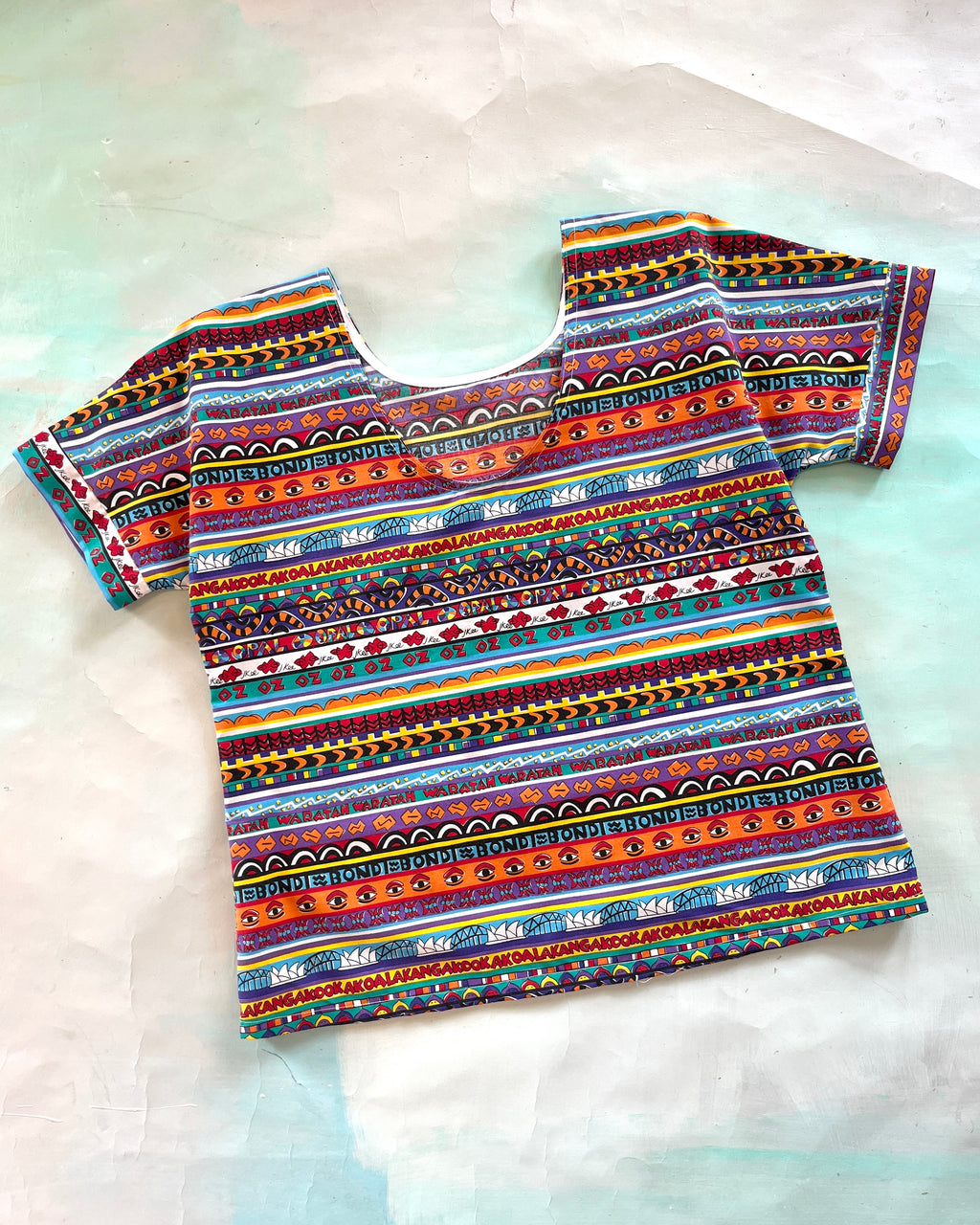 Swap Top Vintage Jenny Kee Uni Oz M