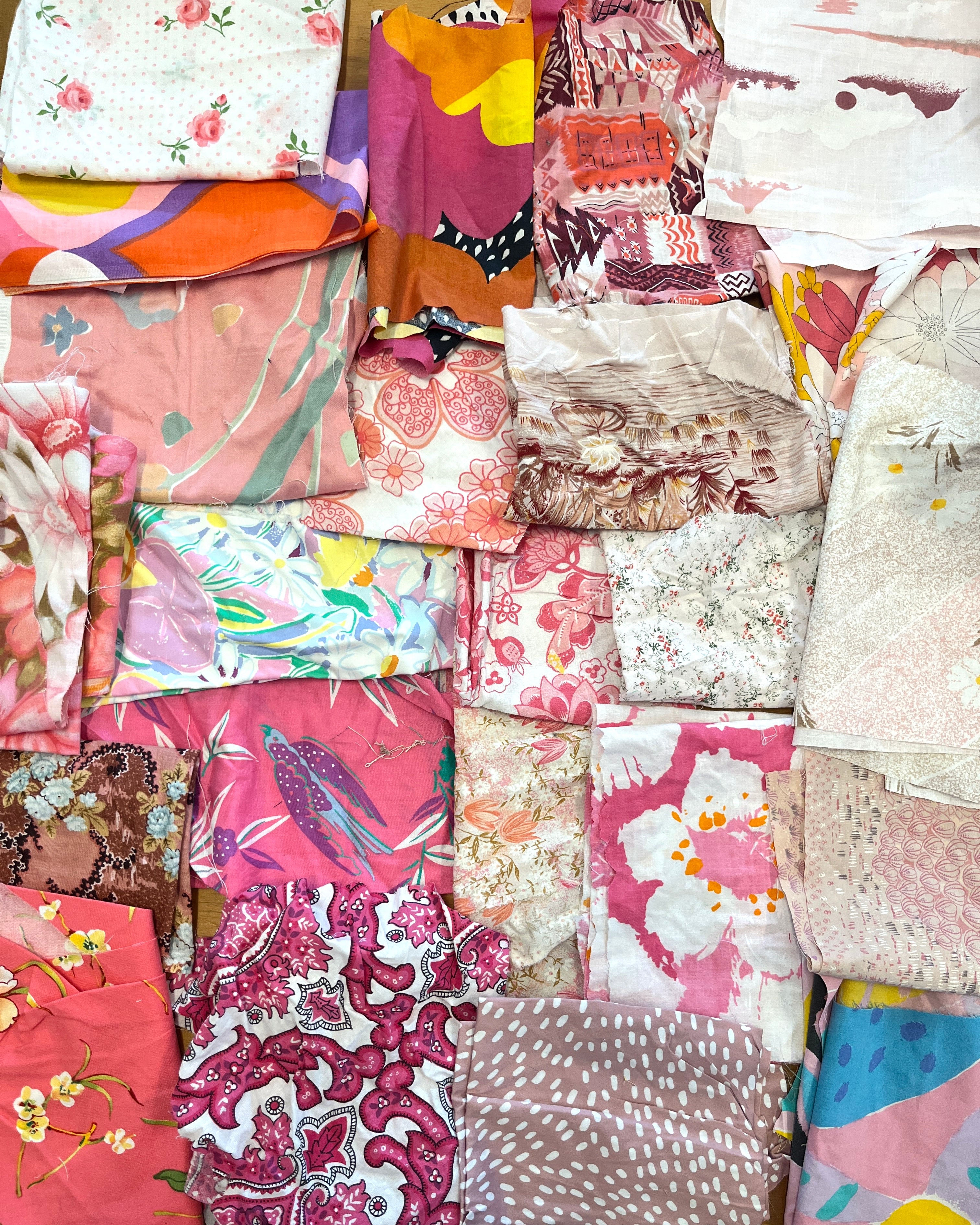 Fabric Scrap Packs PINK