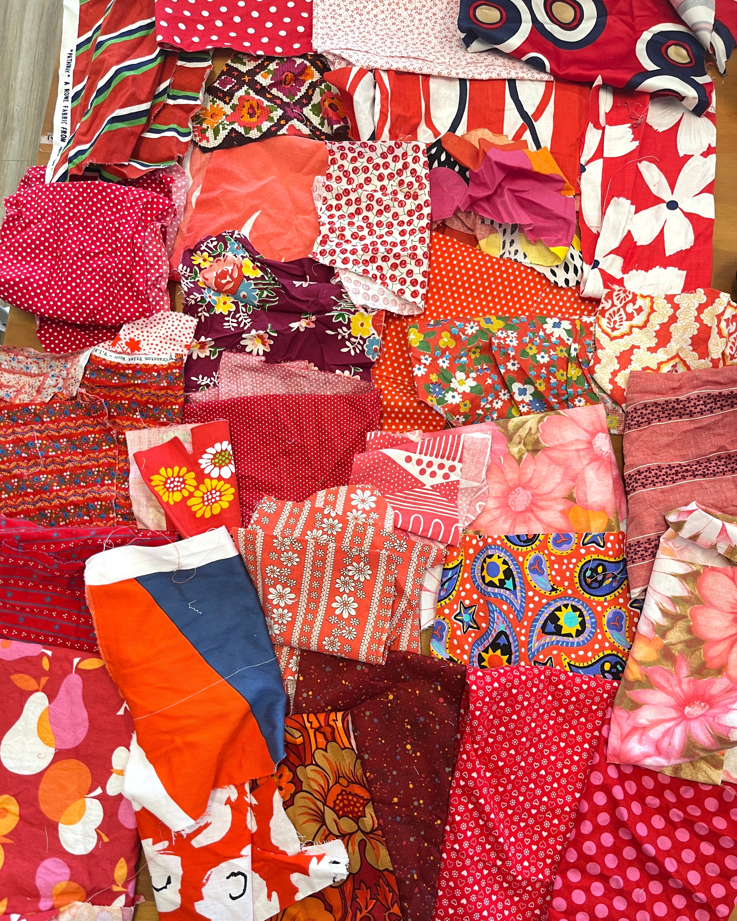 Fabric Scrap Packs RED