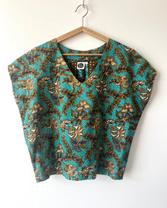 Kite Top Vintage Batik Deep Aqua 8