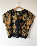 Kite Top Vintage Batik Gold Phoenix 12