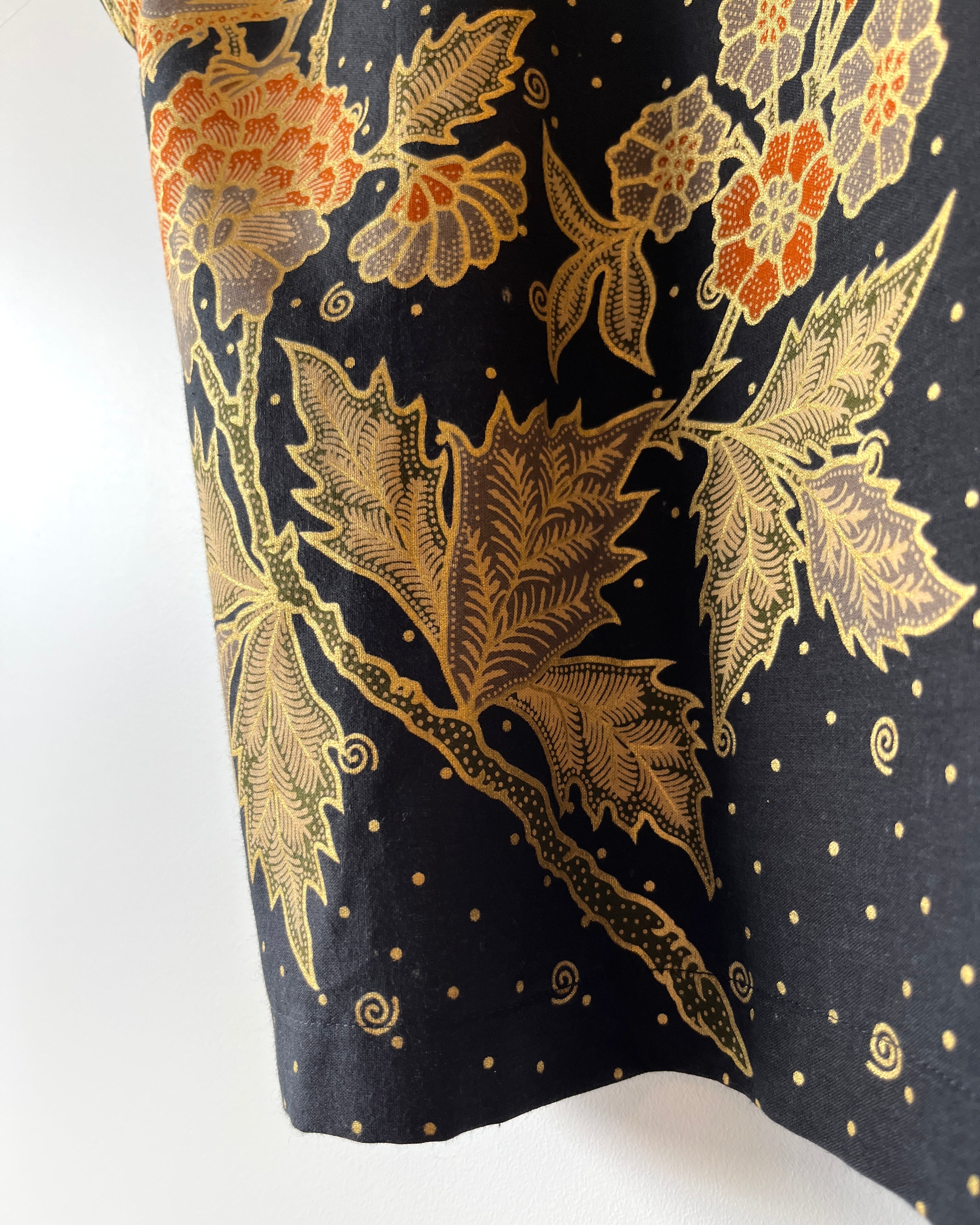 Kite Top Vintage Batik Gold Phoenix 12