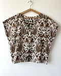Kite Top Vintage Batik Chickens 10, 12