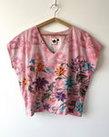 Kite Top Vintage Batik Pale Pink Floral 10