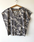 Kite Top Vintage Batik Indigo Garden 8
