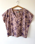 Kite Top Vintage Batik Mauve Starflower 16