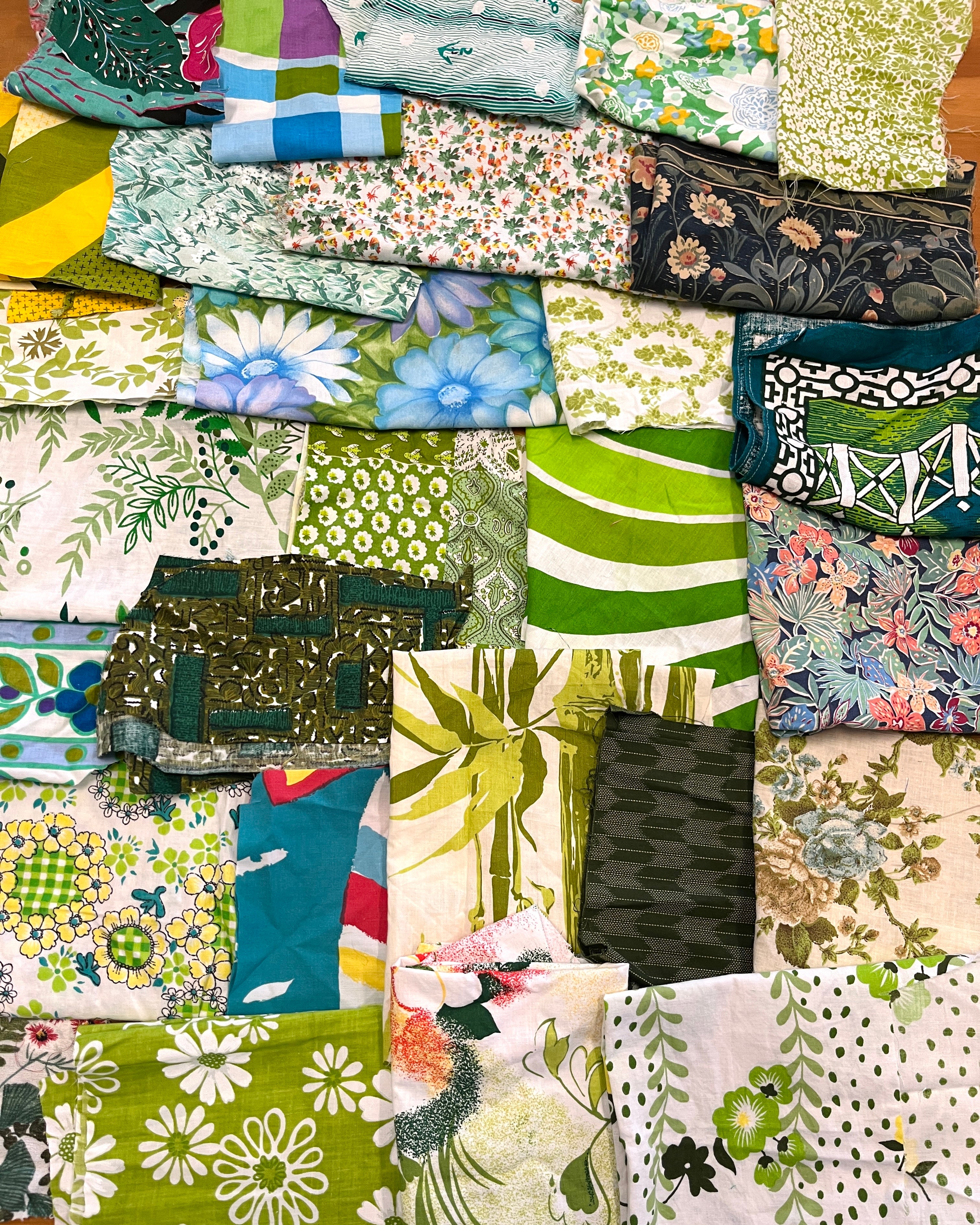 Fabric Scrap Packs GREEN