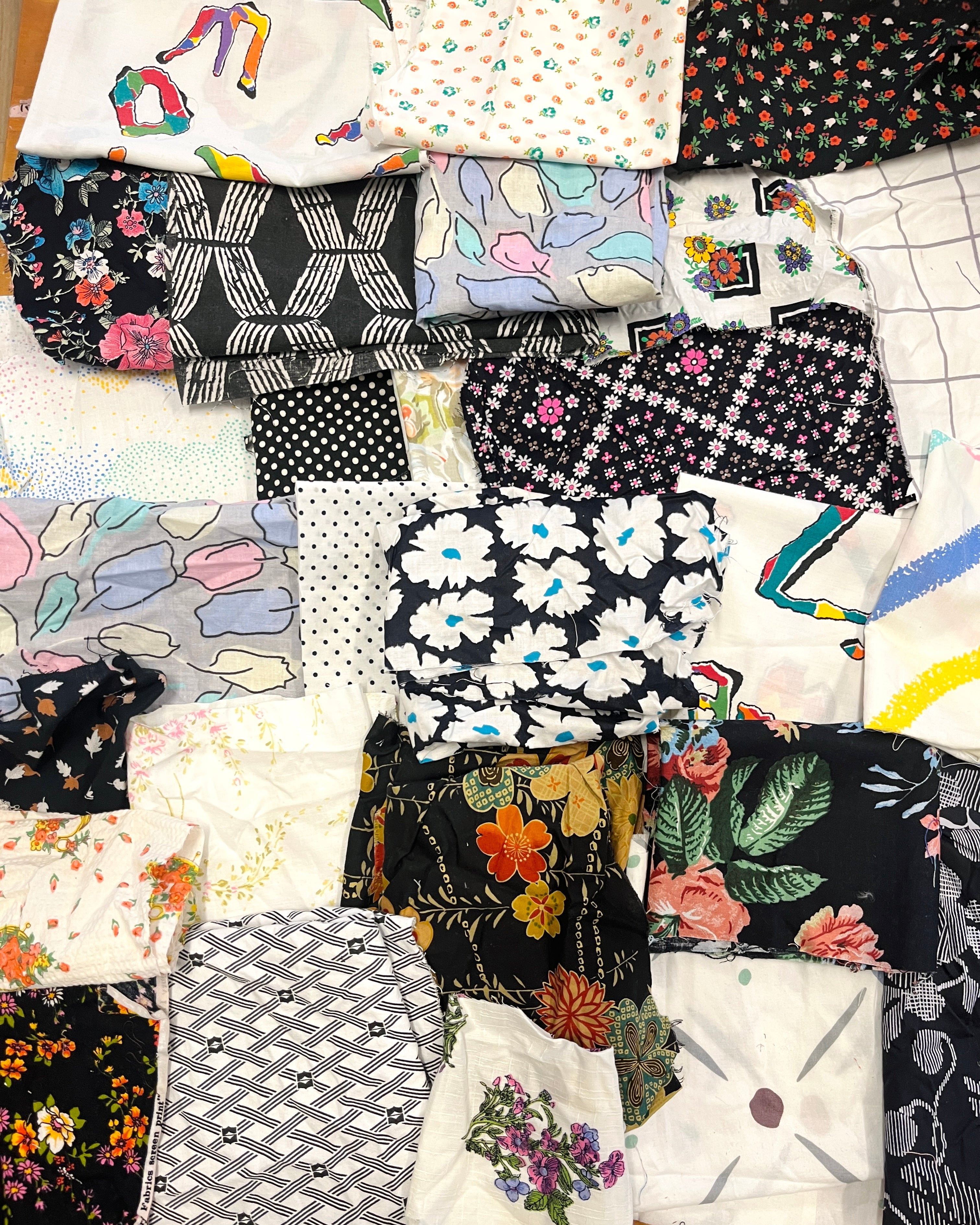 Fabric Scrap Packs BLACK & WHITE