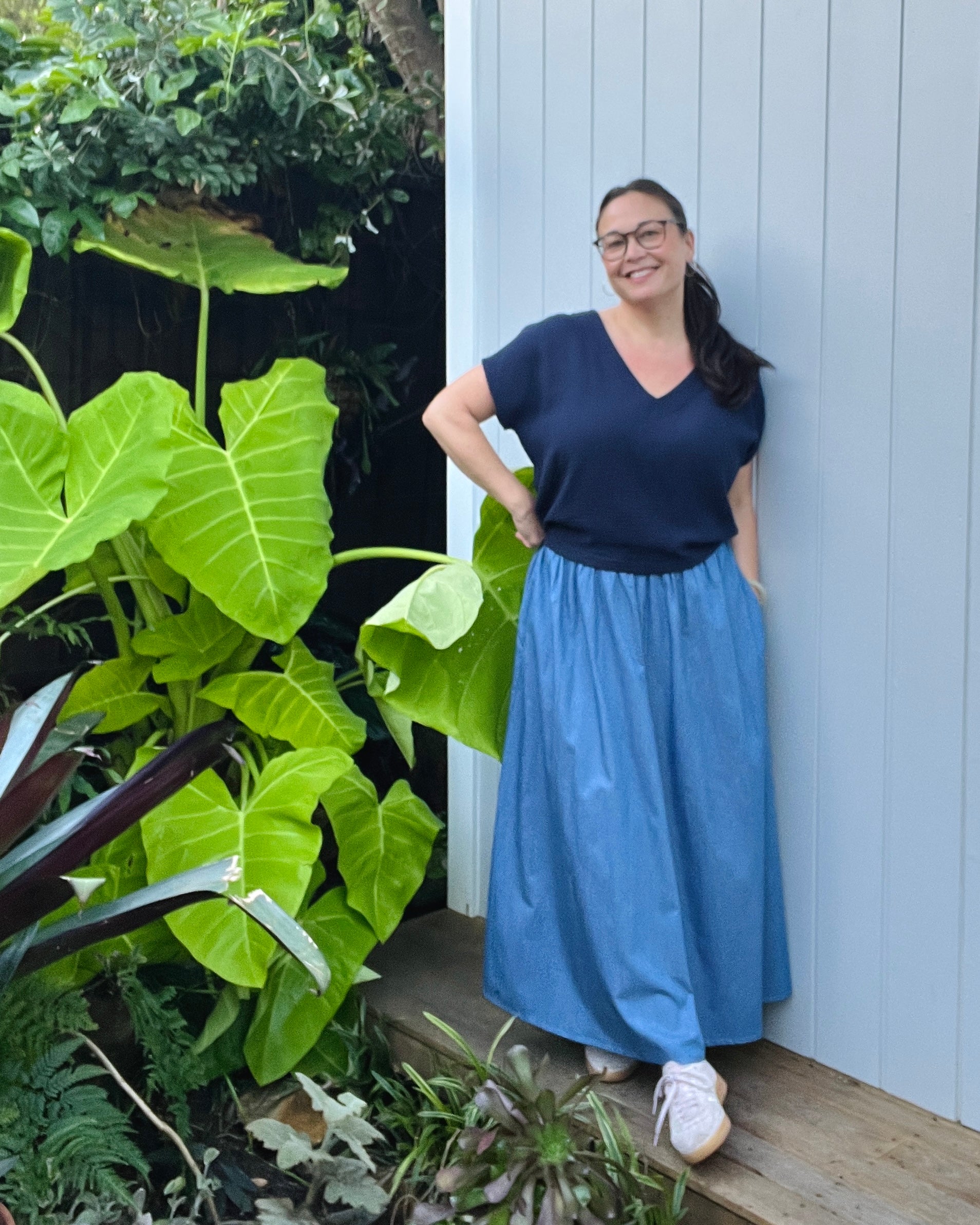 Connie Maxi Skirt Chambray