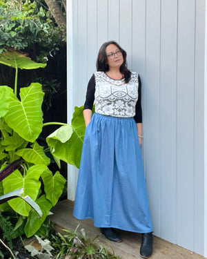 Connie Maxi Skirt Chambray