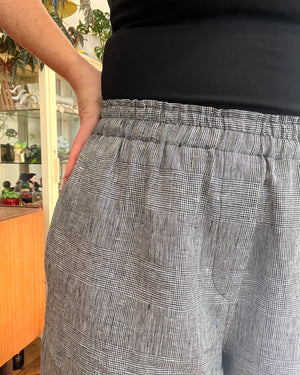 Kimmy Pants Black & White Check LOW STOCK