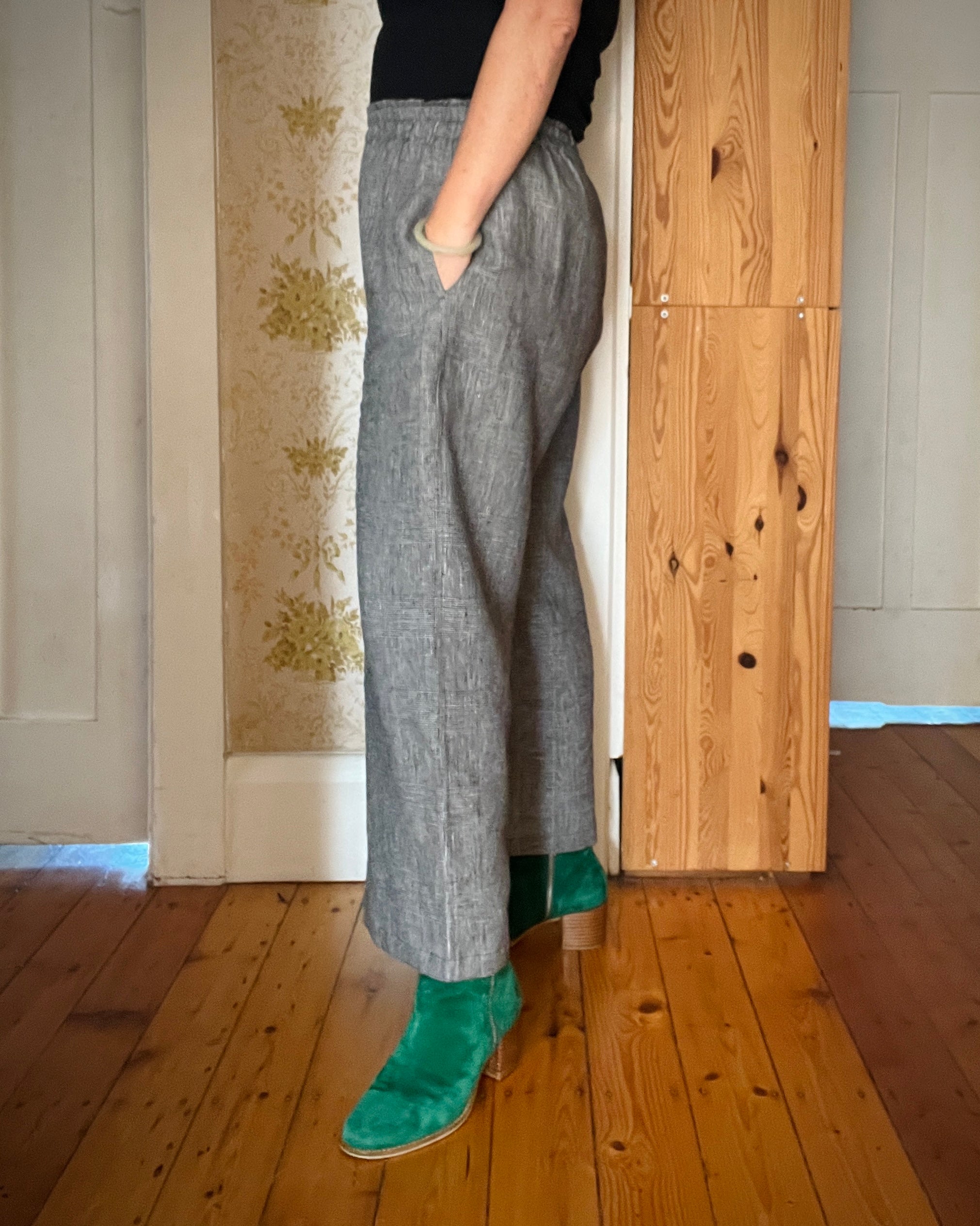 Kimmy Pants Black & White Check LOW STOCK