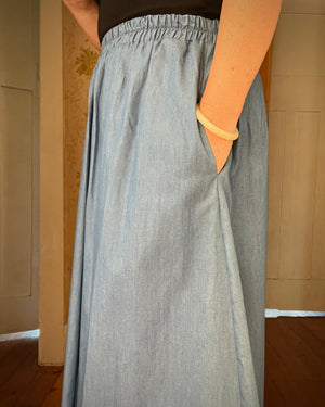 Connie Maxi Skirt Chambray