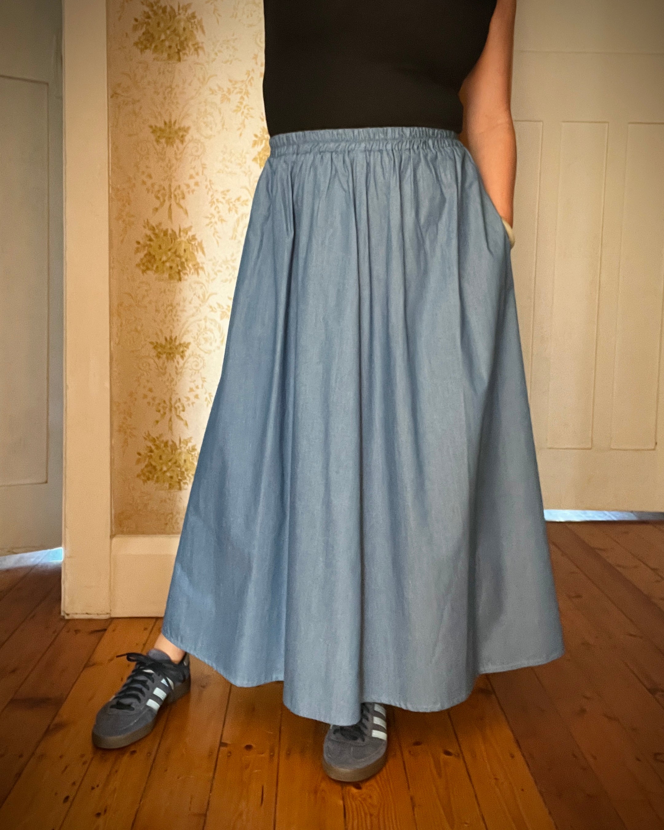 Connie Maxi Skirt Chambray