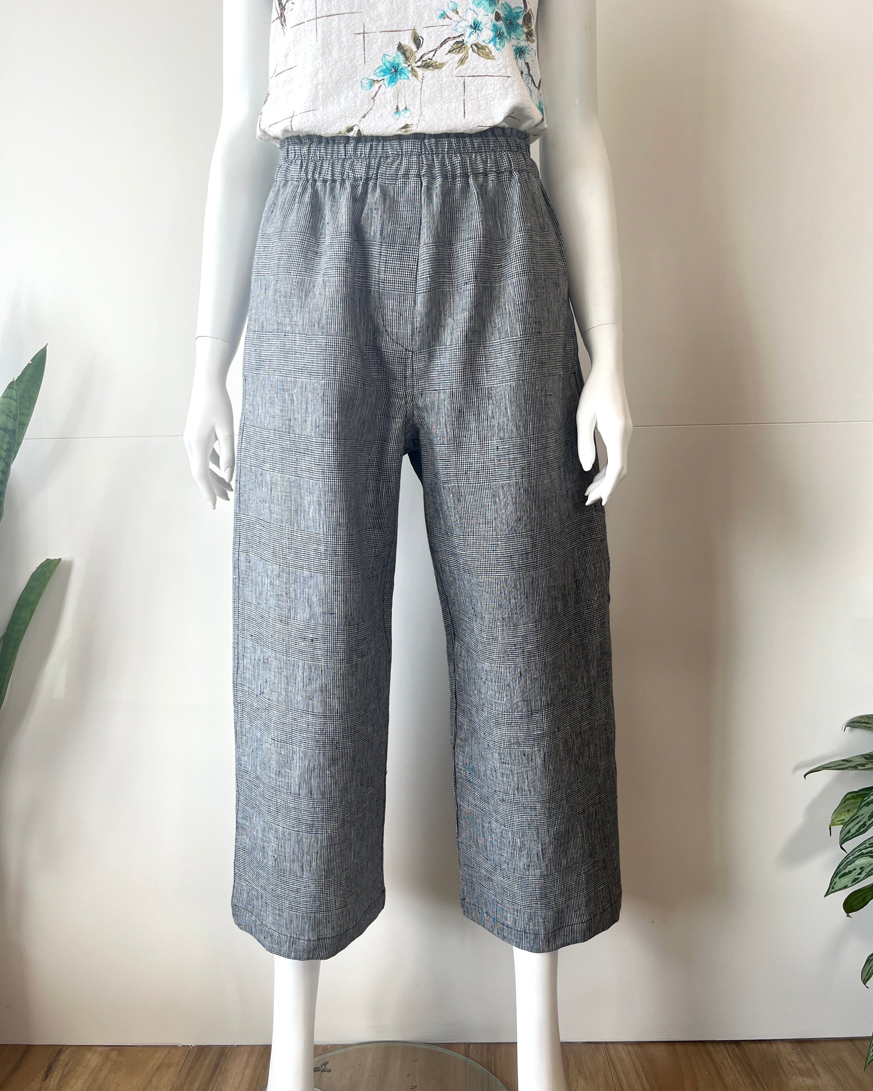Kimmy Pants Black & White Check LOW STOCK