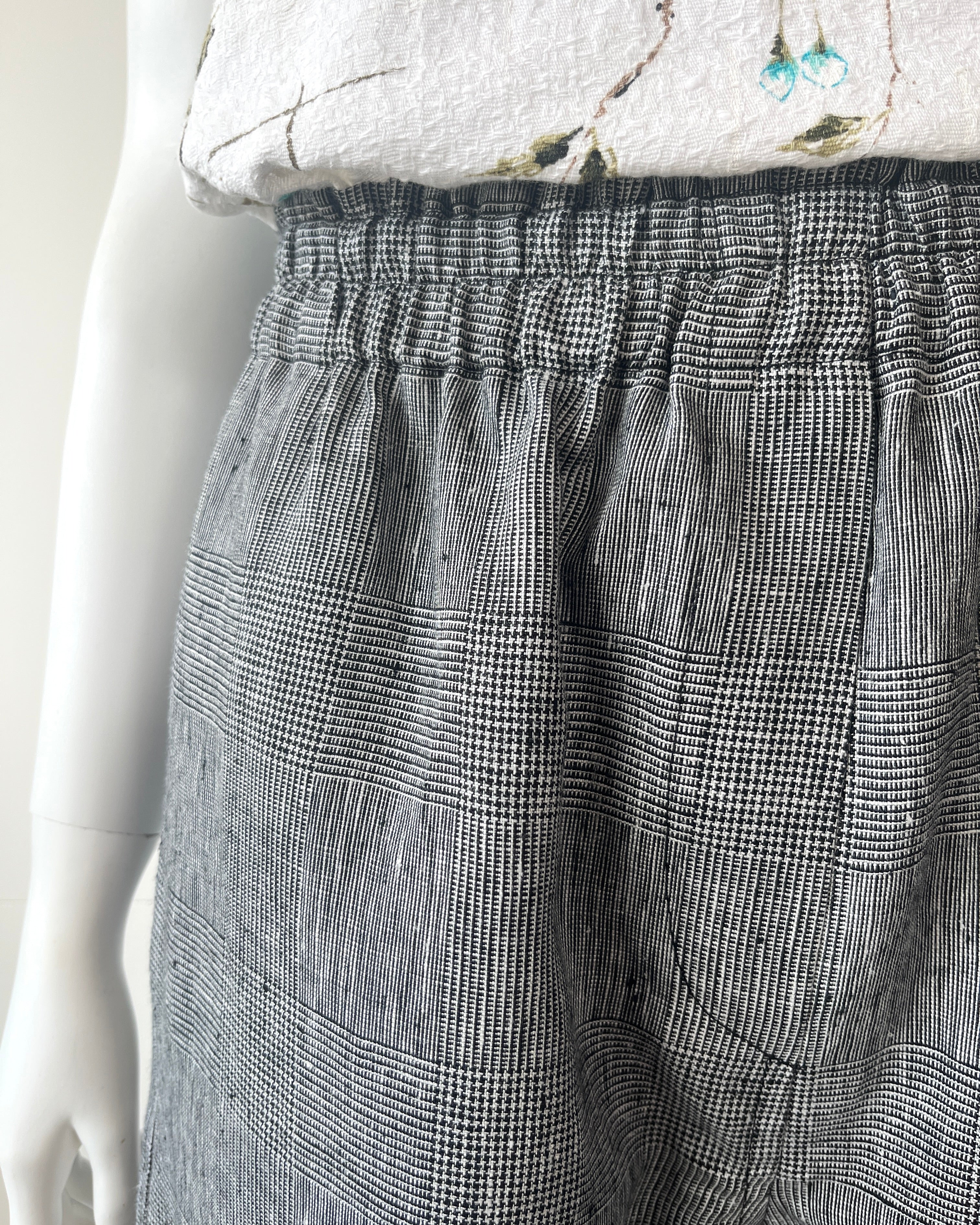 Kimmy Pants Black & White Check LOW STOCK