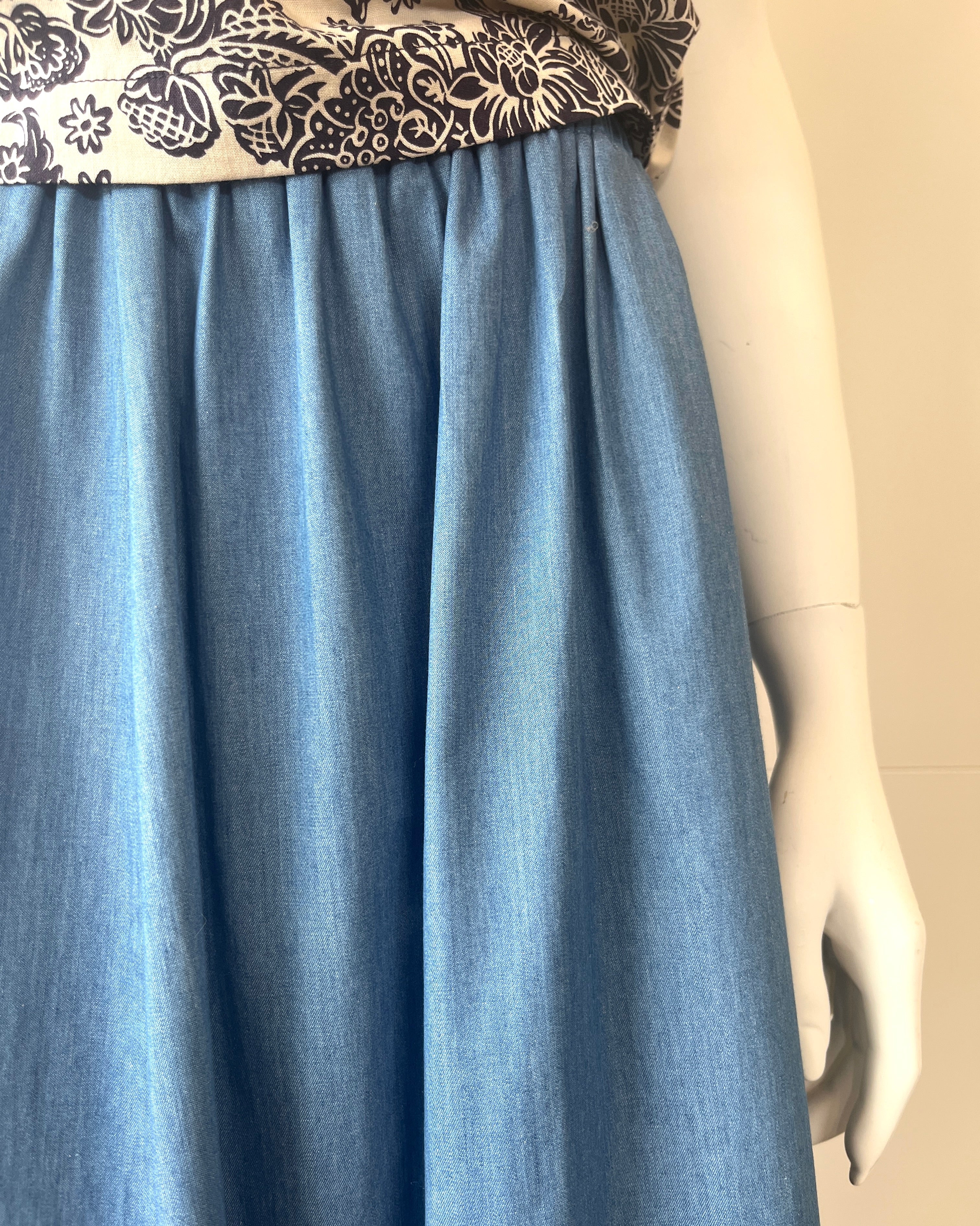Connie Maxi Skirt Chambray