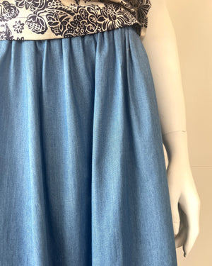 Connie Maxi Skirt Chambray