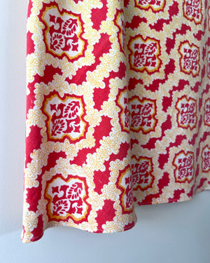Betsy Bias Skirt Vintage Red Baroque 10, 12, 16 – Rubyraisin