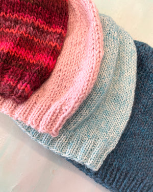 Hand Knitted Beanies Unicolour