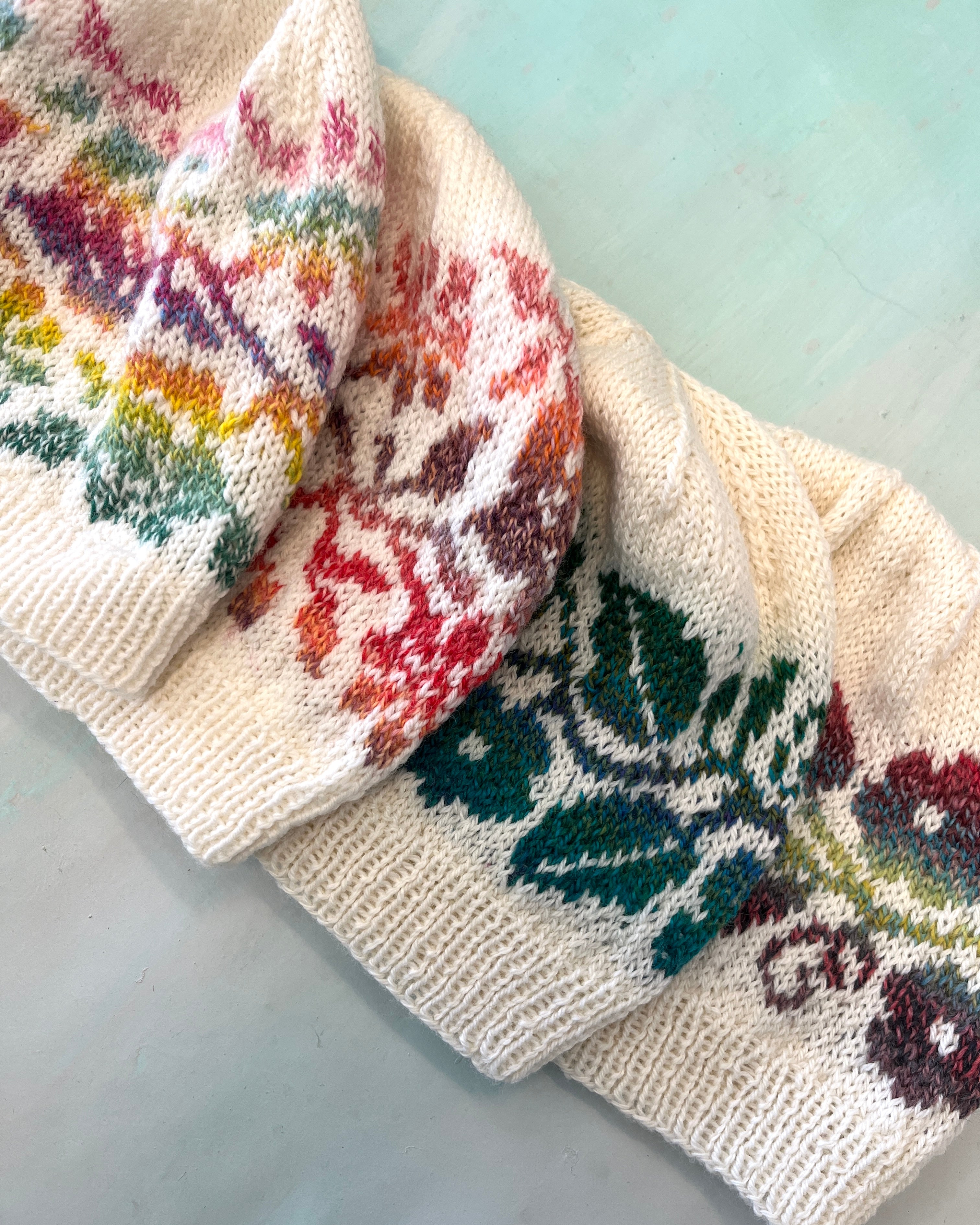 Hand Knitted Beanies Roses