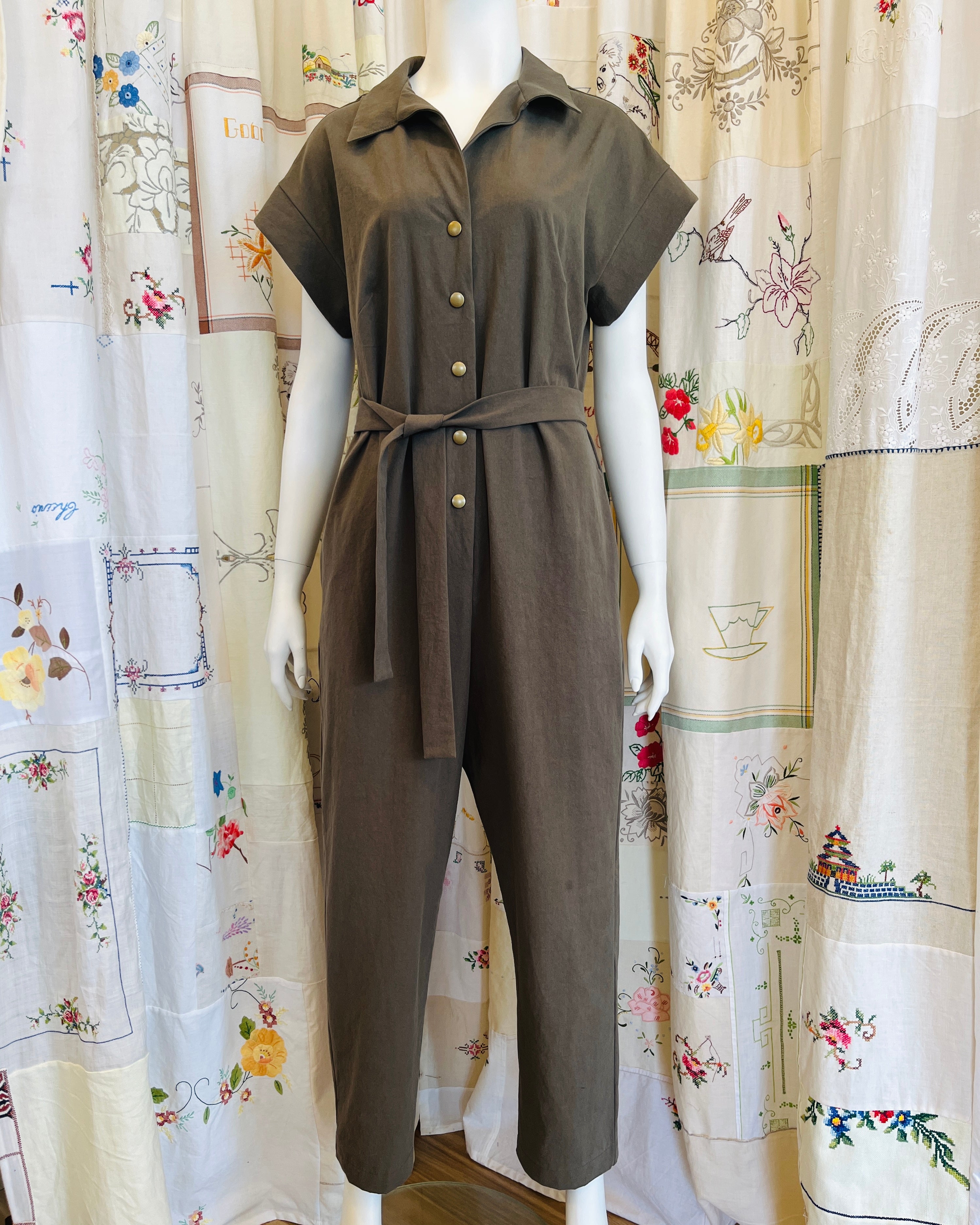 Cass Boiler Suit Eucalyptus Green