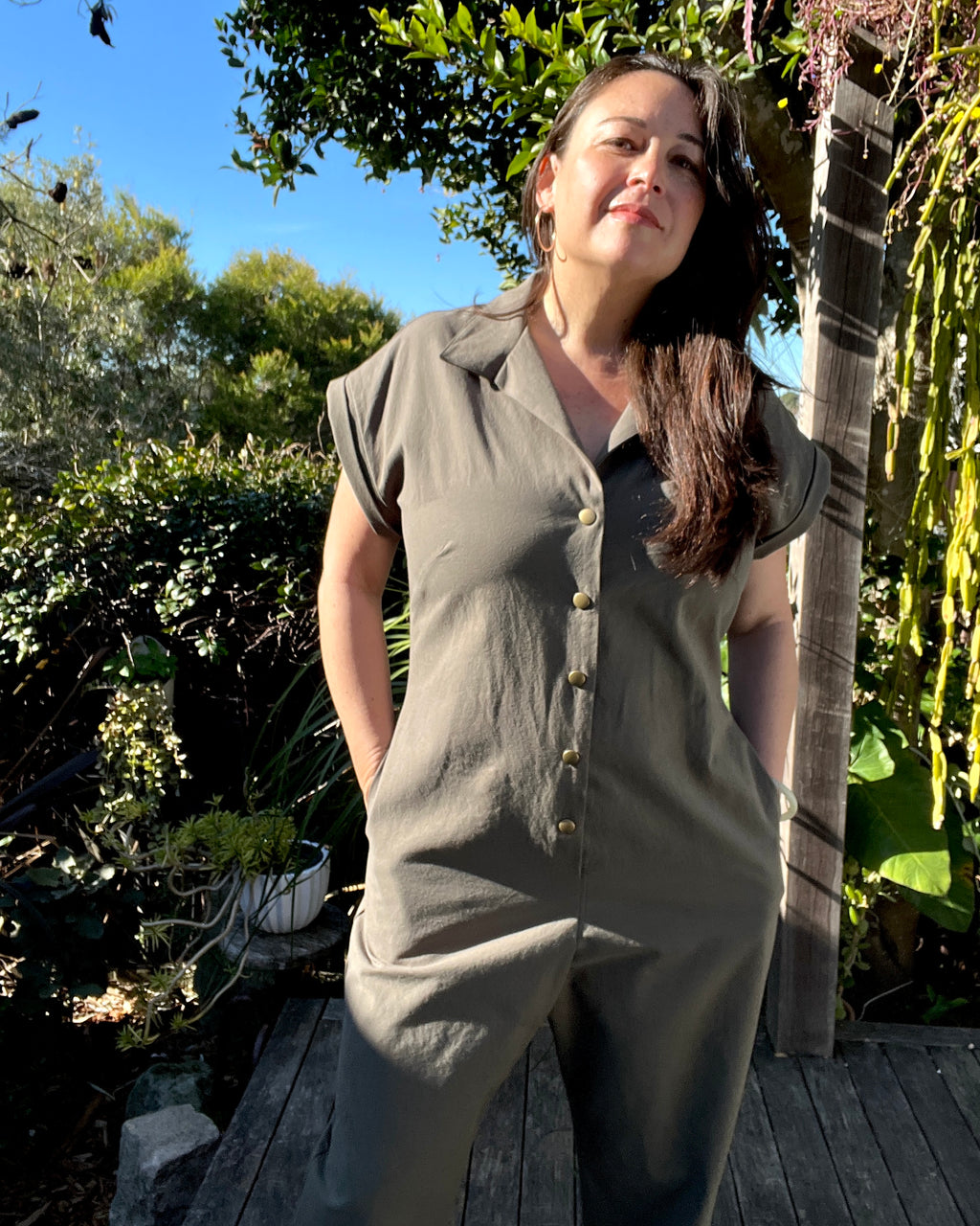 Cass Boiler Suit Eucalyptus Green