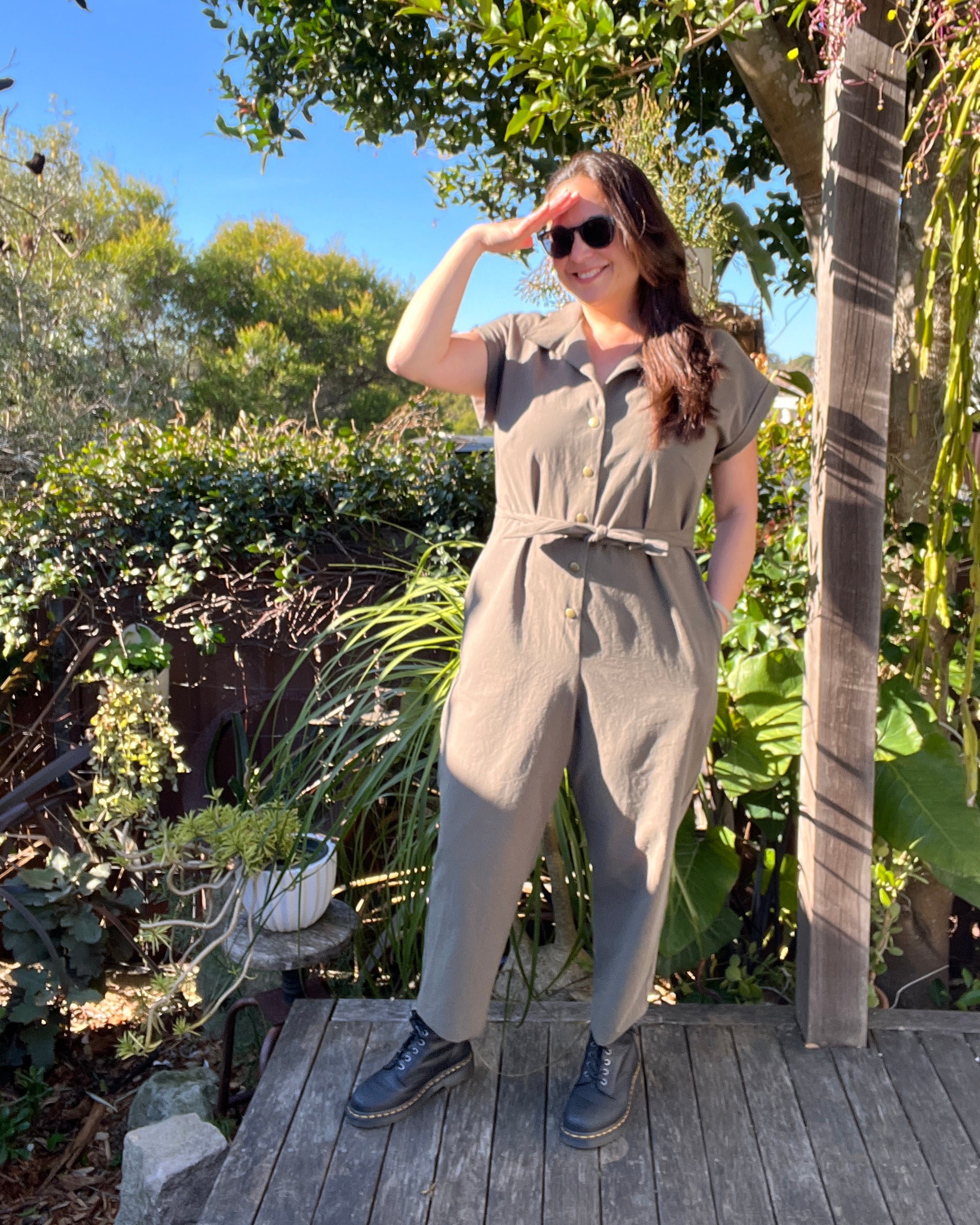Cass Boiler Suit Eucalyptus Green