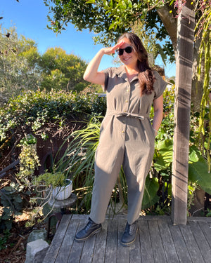 Cass Boiler Suit Eucalyptus Green