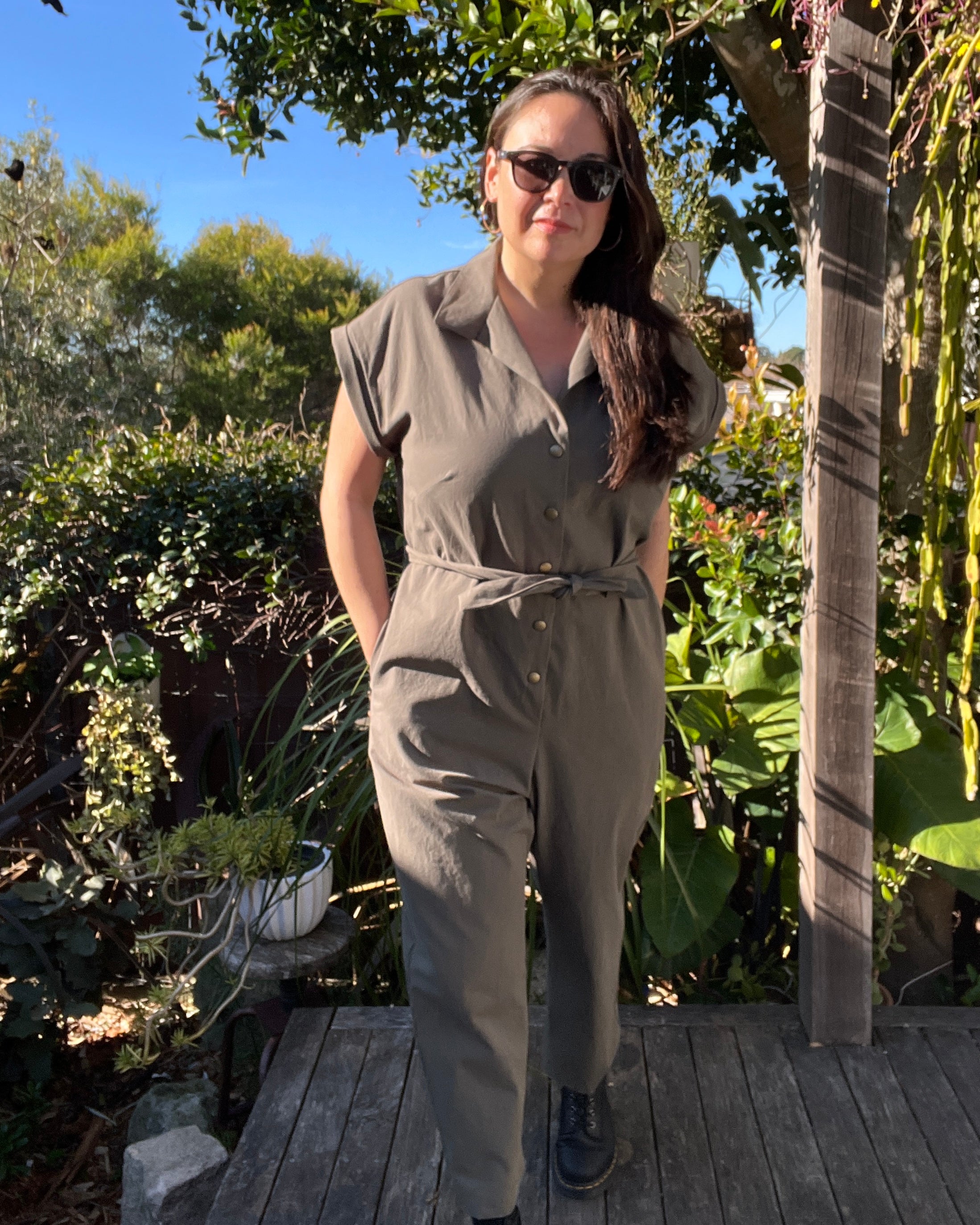 Cass Boiler Suit Eucalyptus Green