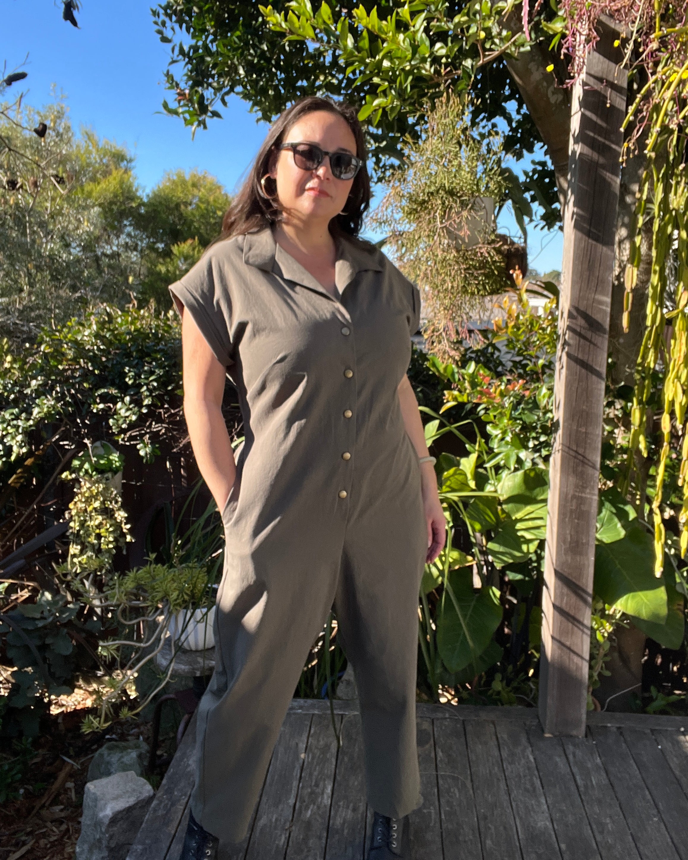 Cass Boiler Suit Eucalyptus Green