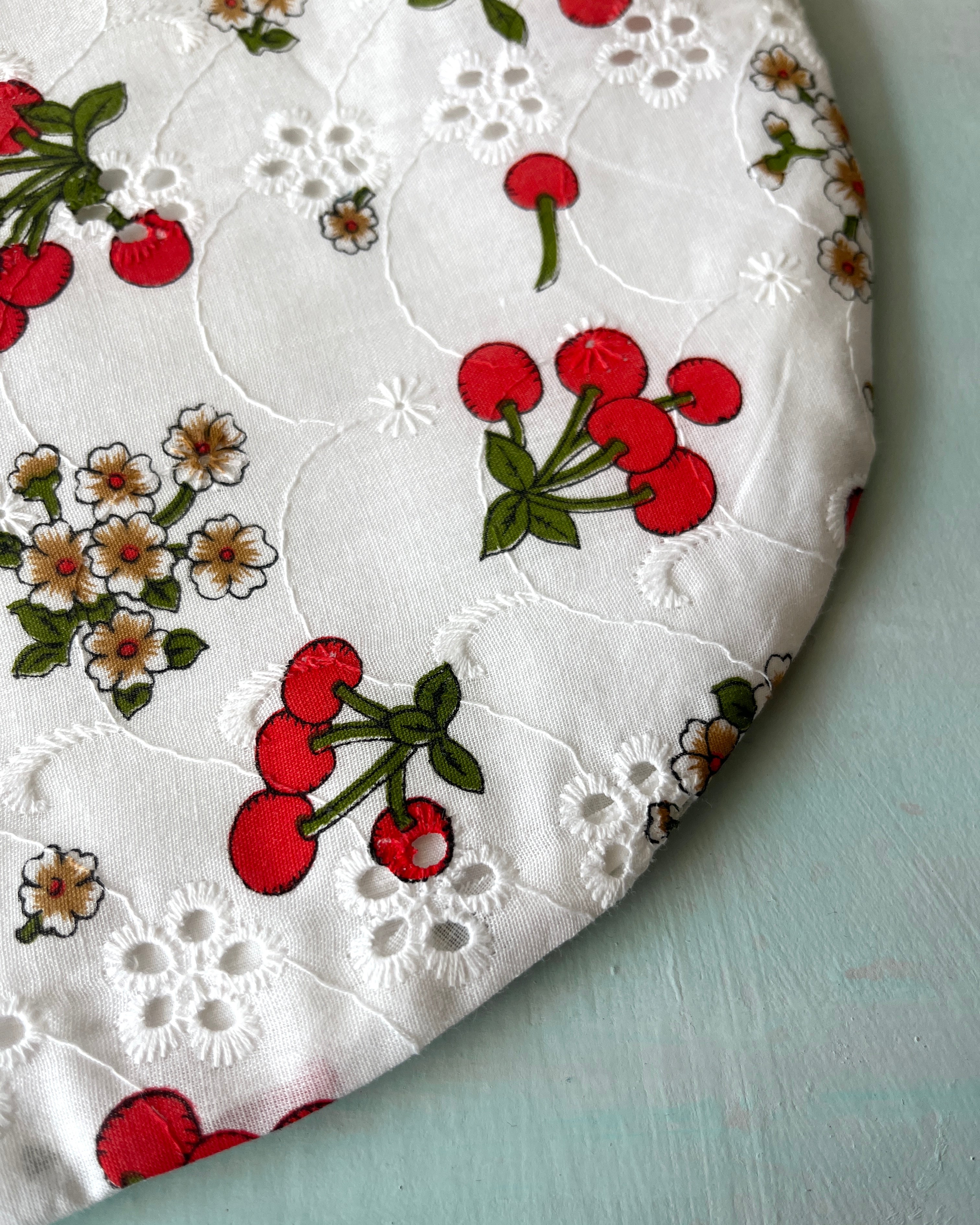 Crescent Purse Vintage Cherries