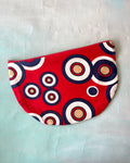 Crescent Purse Vintage Circles