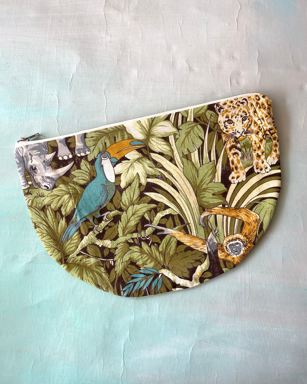 Crescent Purse Vintage Jungle