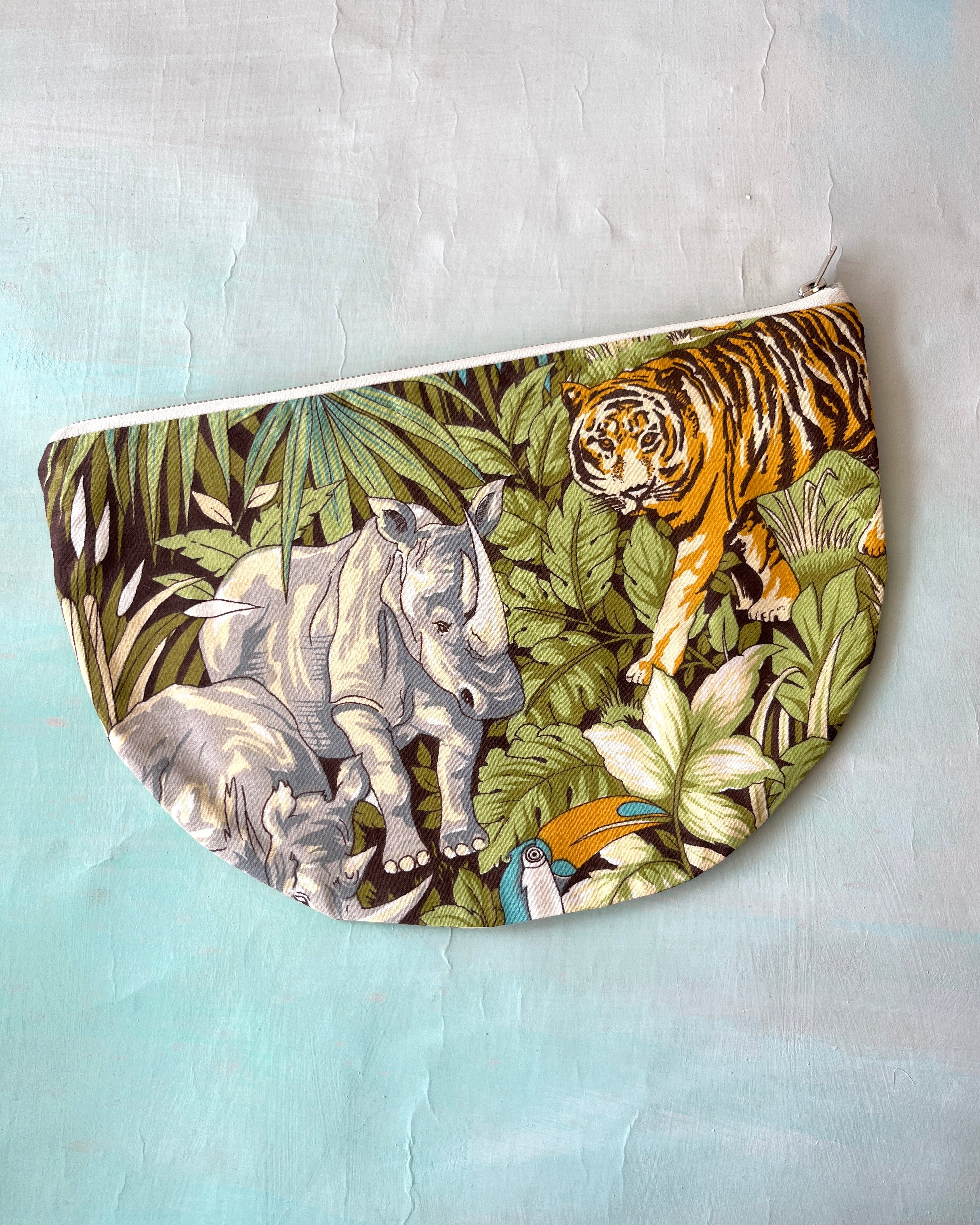 Crescent Purse Vintage Jungle