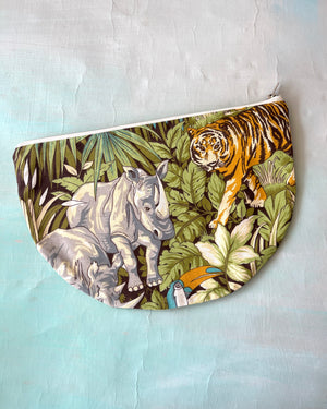 Crescent Purse Vintage Jungle