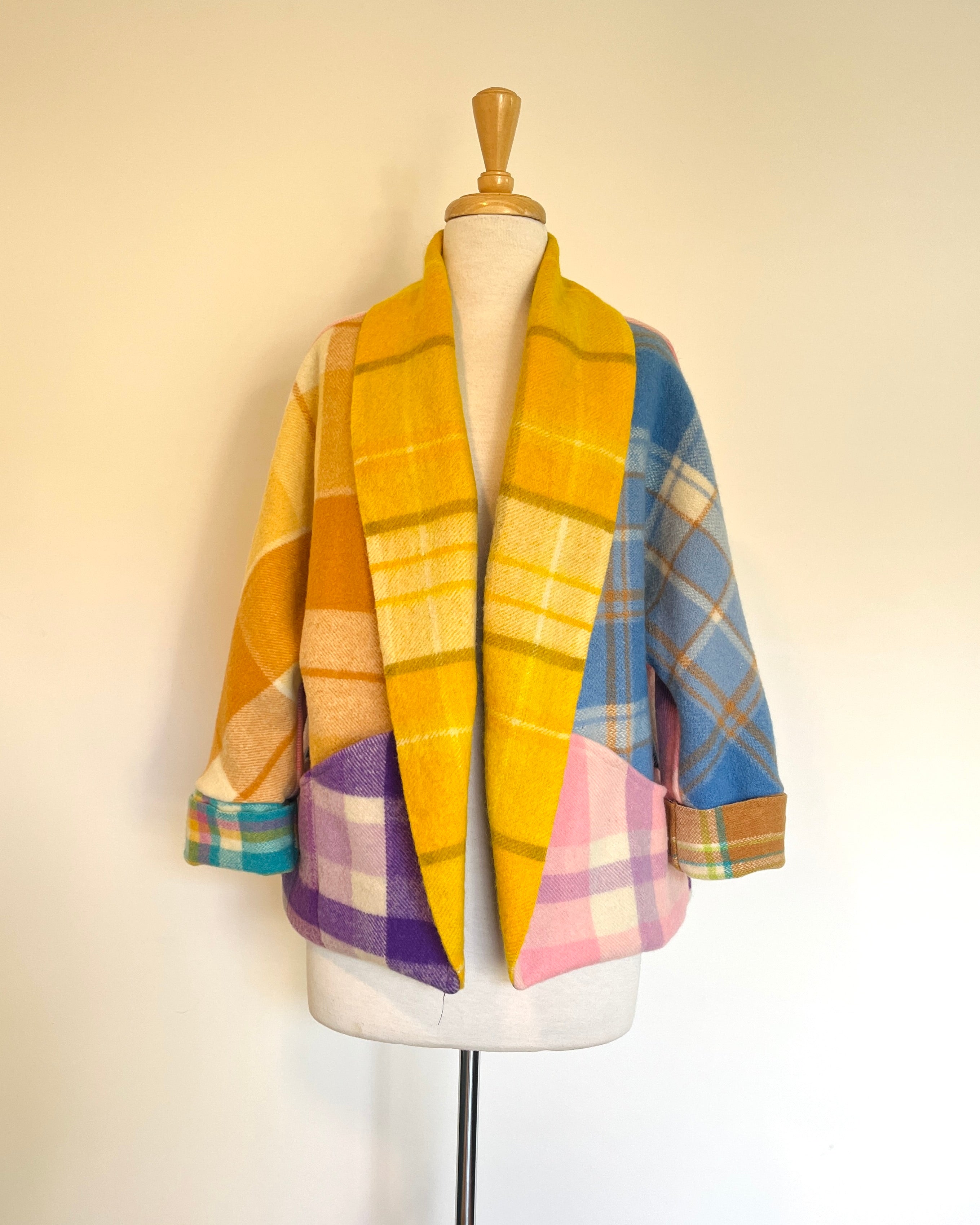 Cocoon Coat Patchwork Smarties M