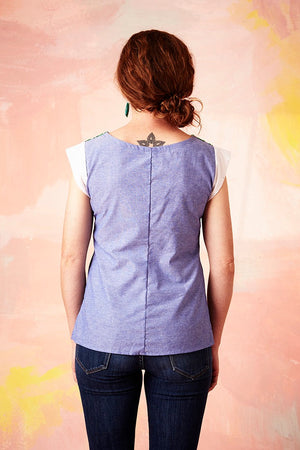 Collage Top Vintage Bamboo S & XL