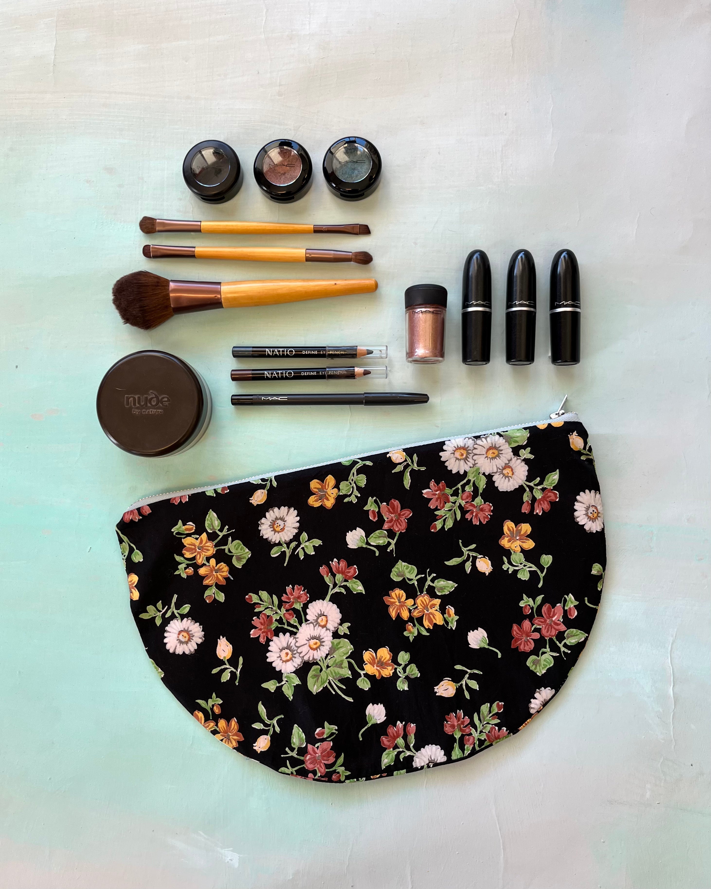 Crescent Purse Vintage Blue Robins