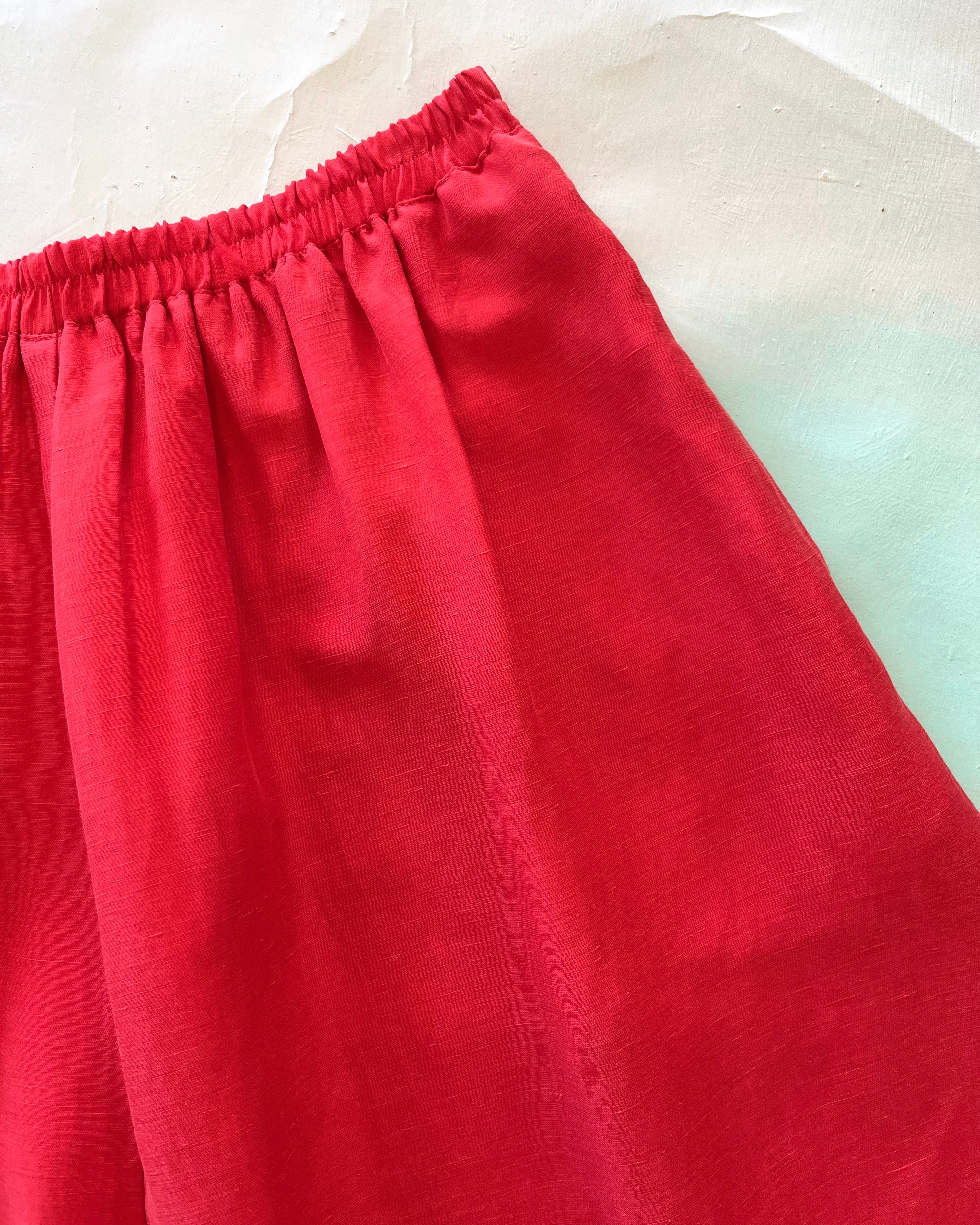 Connie Skirt Luxe Hot Red NEW SIZING