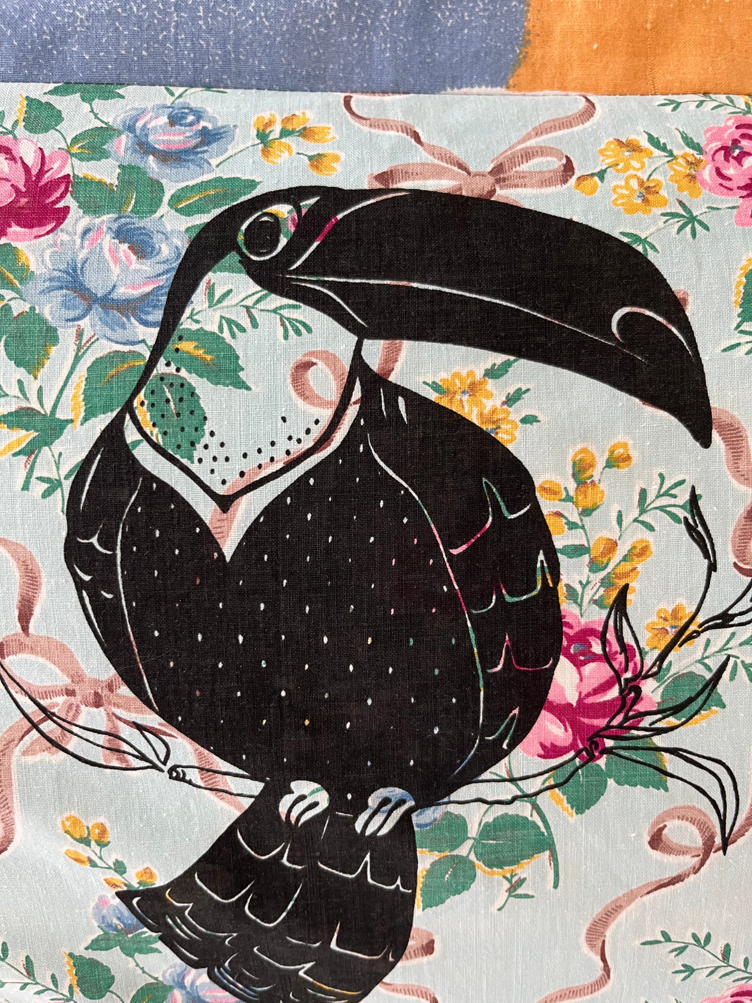 Patchwork Pillowcase Toucan