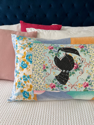 Patchwork Pillowcase Toucan